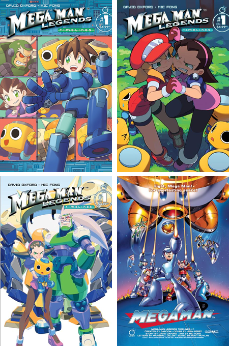 Mega Man Legends Timelines Covers
